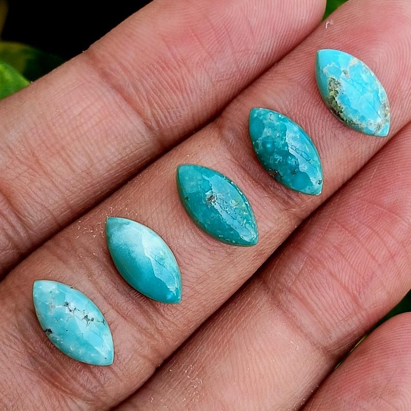 Turquoise 2x4 Marquise - Etsy
