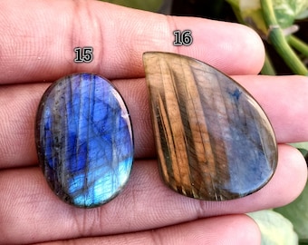 Labradorite Cabochon: Oval Loose Gemstone for Jewelry Making