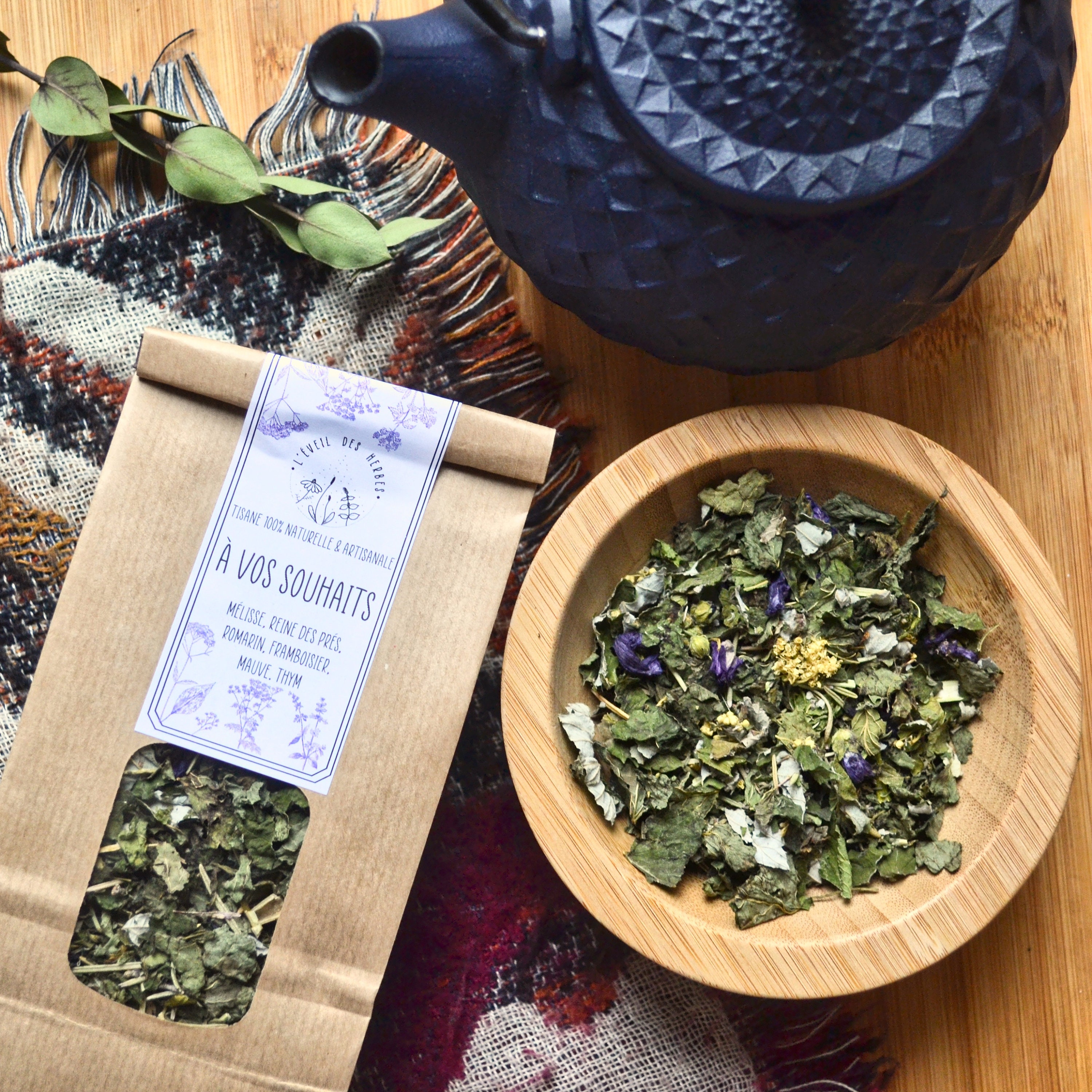 Tisane A Vos Souhaits - Infusion Artisanale de Plantes Spéciales Maux L'hiver