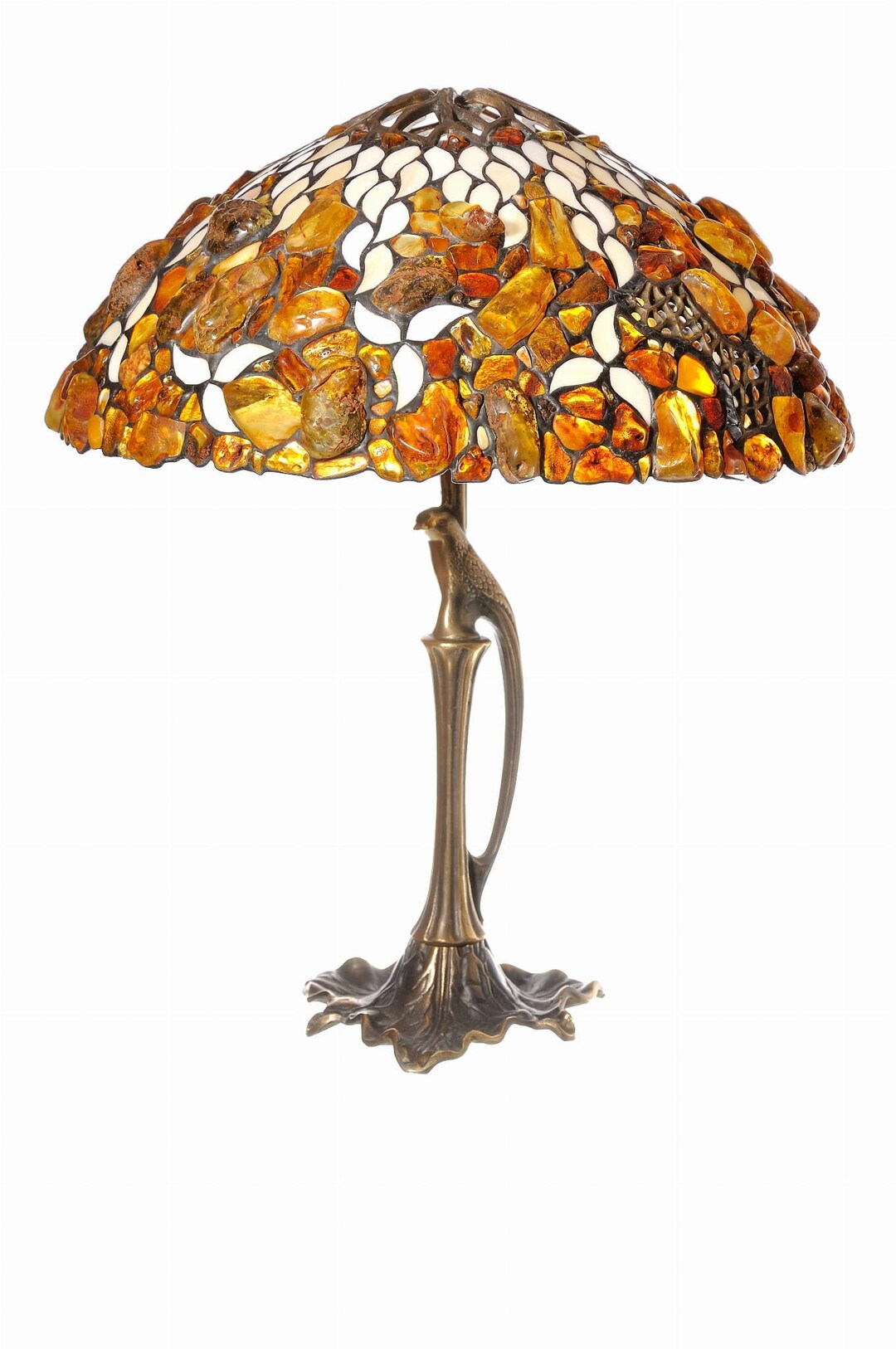 Big Baltic Amber Table Lamp 