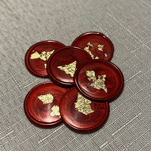 金箔付き無地ワックスシール10枚セット、ステッカー、自己粘着、DIYワックスシール、シールスタンプ、パーティー、招待状、結婚式