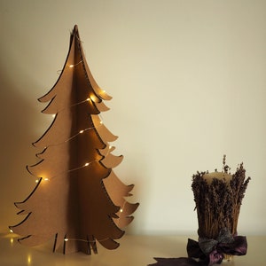 Árbol de Navidad ecológico - Regalo de Navidad - Adornos navideños en cartón