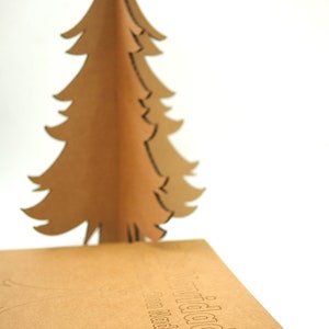Árbol de Navidad de cartón - Regalo de Navidad - Decoración ecofriendly de Navidad