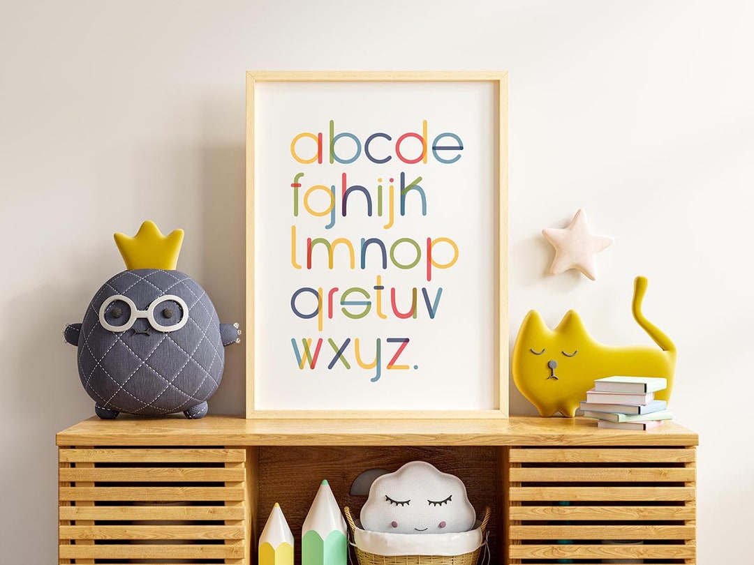 Digital Illustration "alphabet" / Instant Download ABC Print ...