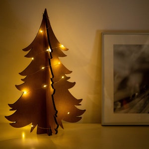 Árvore de Natal ecológica - Presente de Natal - Enfeite de Natal de papelão - Árvore de Natal (85 cm)