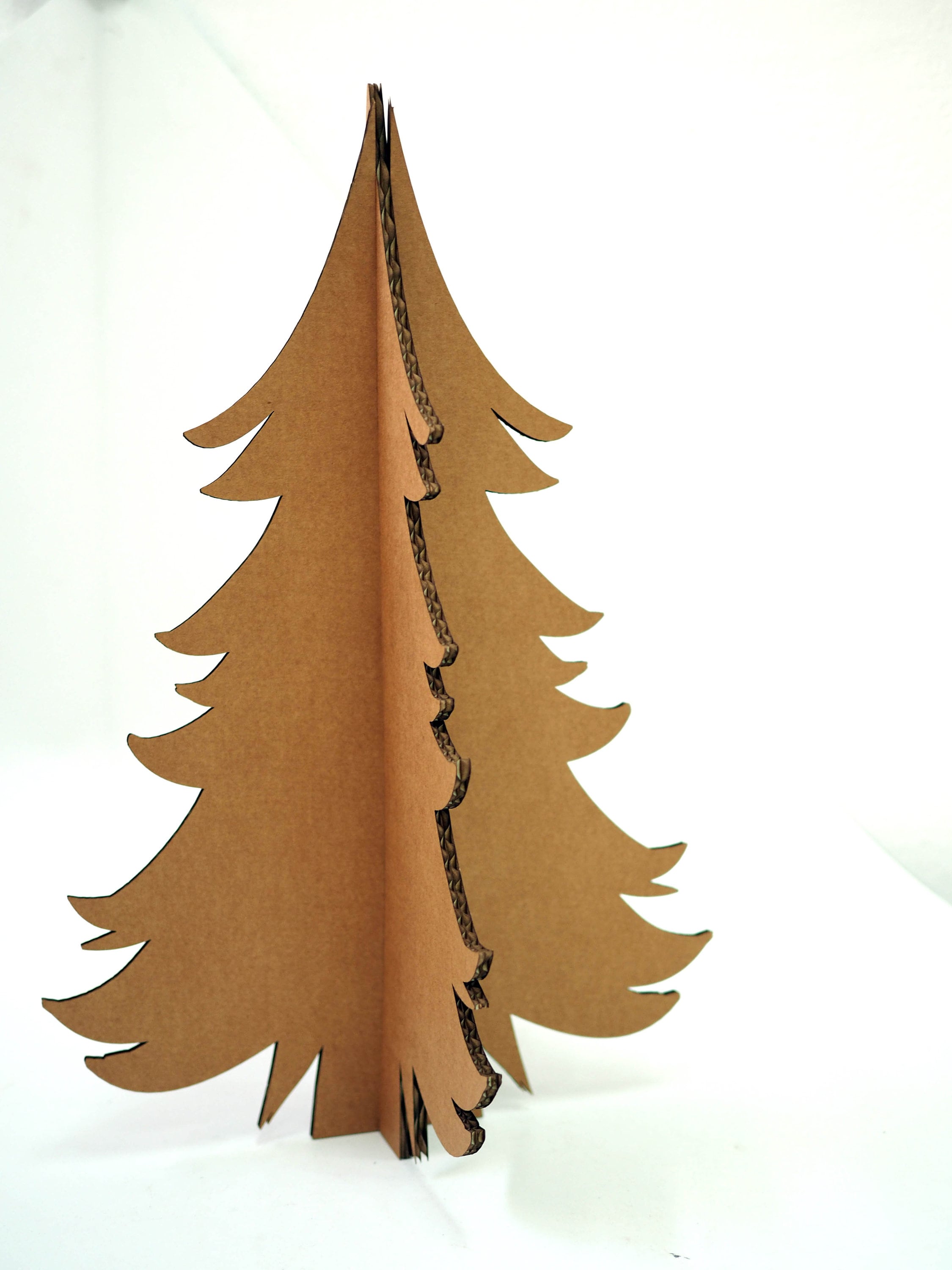 Handcrafted Cardboard Christmas Tree - Sustainable Christmas Decor (85