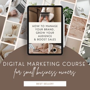 Digital Marketing Course | Instant Download Marketing & Media Lesson | Online Course for Digital Marketers and Small Business Owners