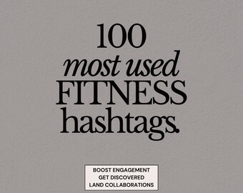 Fitness Marketing: Top 100 Hashtag List
