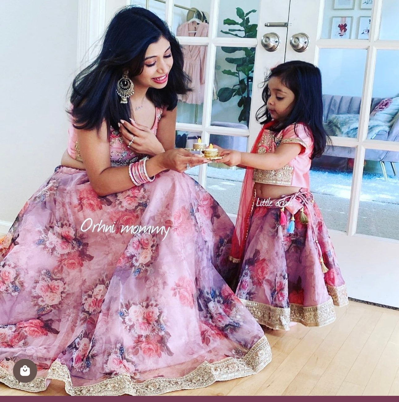 Mother Daughter Dress Indian Lehenga Blouse for Women Mother - Etsy  Singapore
