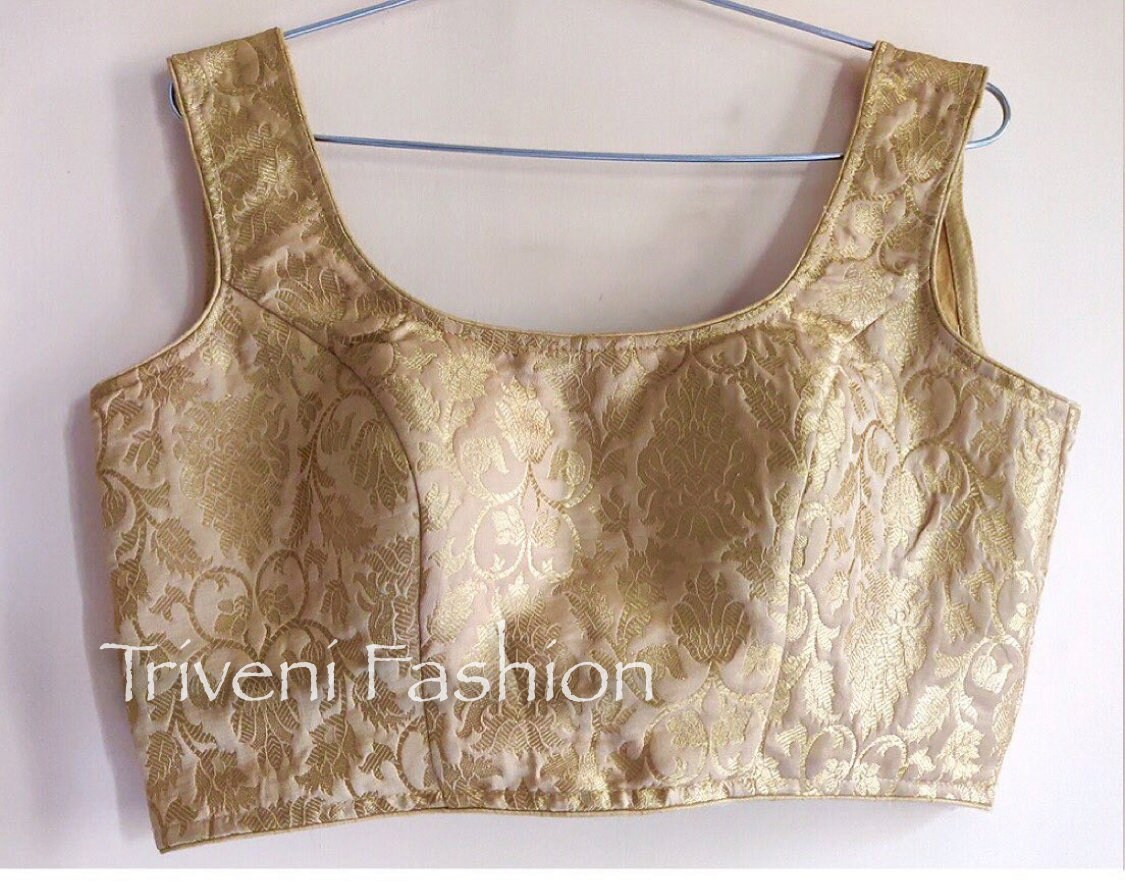 Pink Brocade Silk Cutsleeves Blouse Indian Designer Blouse Etsy