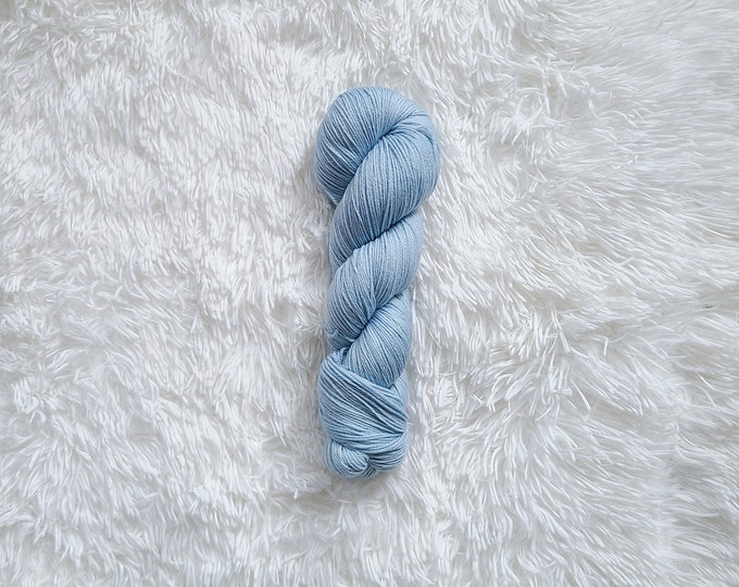 Powder Blue - Classic Fingering Base - 100% Superwash Merino Wool Yarn
