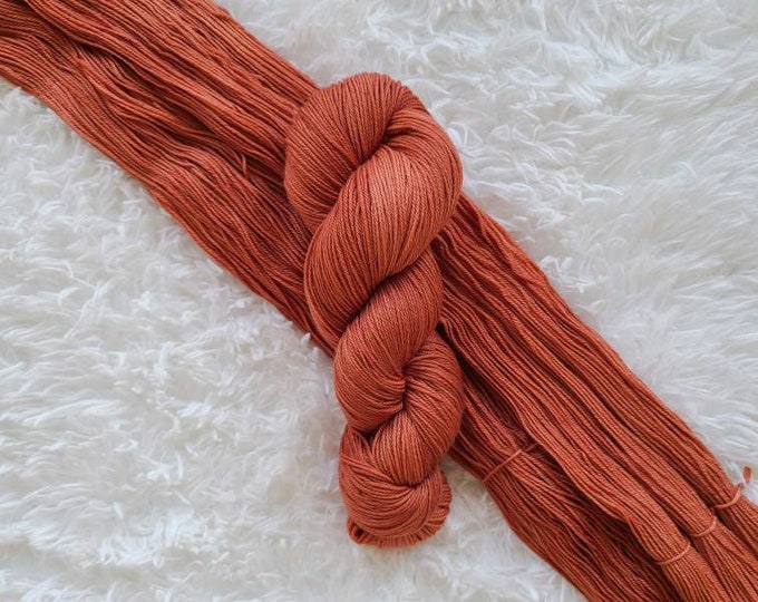 Terracotta - Classic Fingering Base - 100% Superwash Merino Yarn