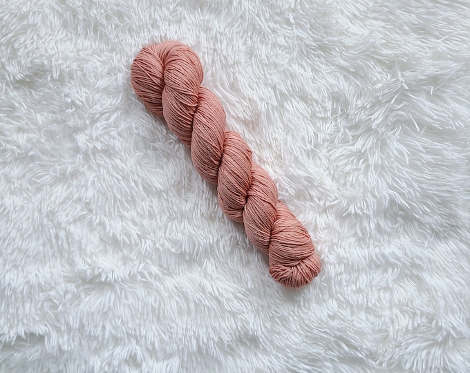 Mineral Pink - Classic Sock Base - Fingering Weight - Superwash Merino/Nylon Sock Yarn