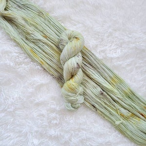 Pistachio Macaron - Classic Sock - Fingering Weight - Superwash Merino/Nylon Sock Yarn