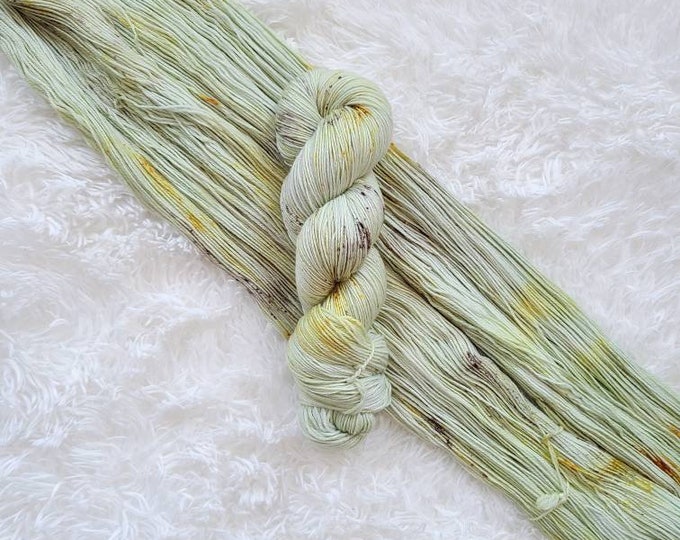 Pistachio Macaron - Classic Sock - Fingering Weight - Superwash Merino/Nylon Sock Yarn