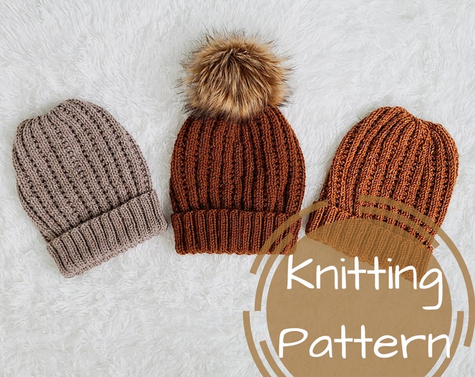 Knitting Pattern - York Beanie Pattern