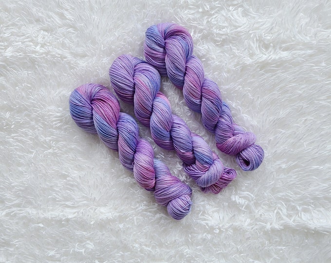 Lavender Haze - Fingering Weight - Hand Dyed Yarn - Superwash Merino Nylon Sock Yarn