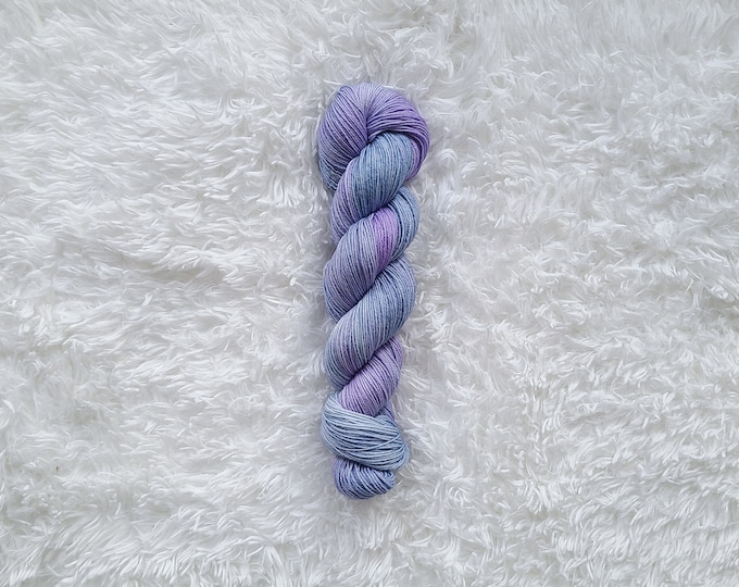 OOAK Blue Purple Fingering Fingerling Weight Yarn