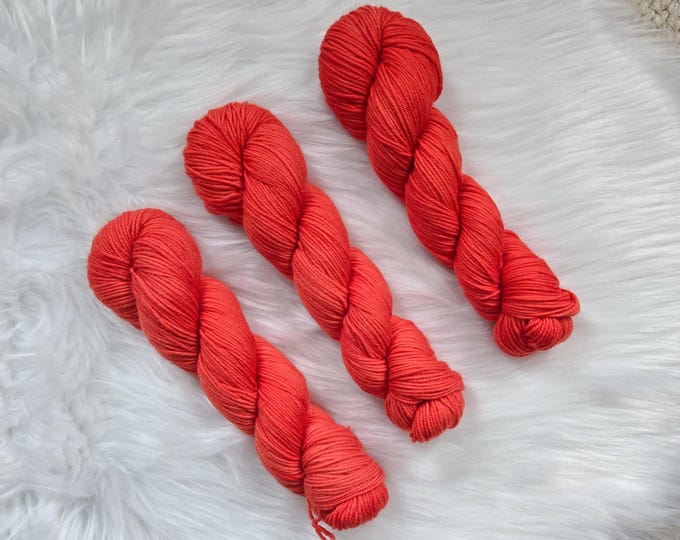 Red Hot - Cozy DK - DK Weight Yarn - 100% Superwash Merino Yarn