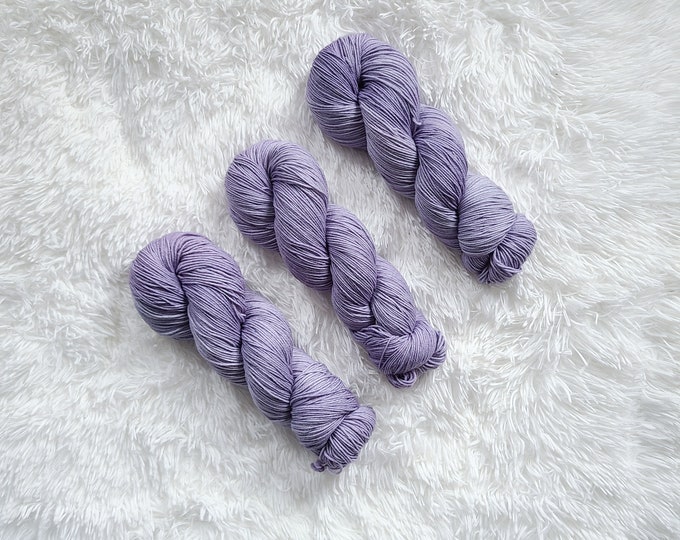 Odds & Ends - Light Purple - Fingering Weight - Superwash Merino/Nylon Sock Yarn
