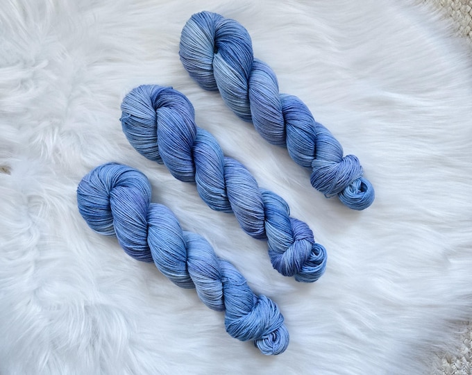 Hazy Skies - Classic Sock - Fingering Weight - Superwash Merino/Nylon Sock Yarn