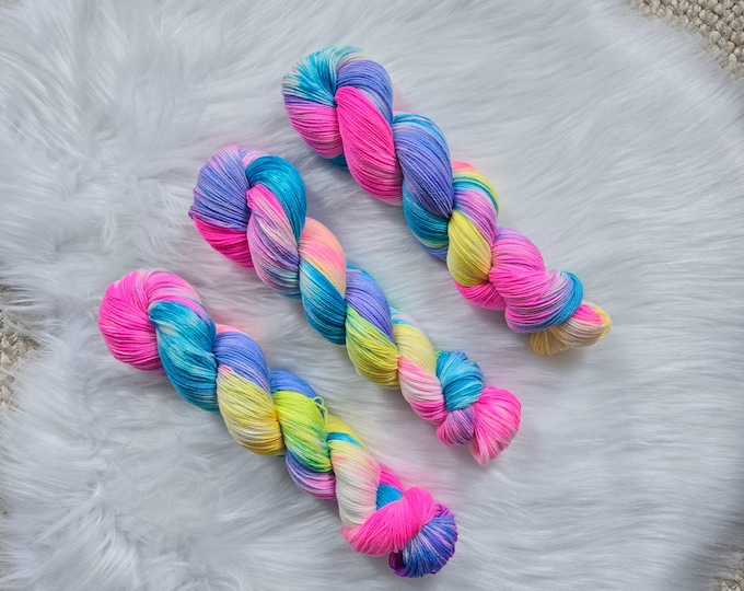 Space Unicorn - Classic Sock - Fingering Weight - Superwash Merino/Nylon Sock Yarn