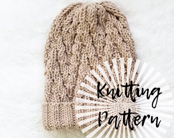 Knitting Pattern - Sugarloaf Beanie - Knit Hat Pattern