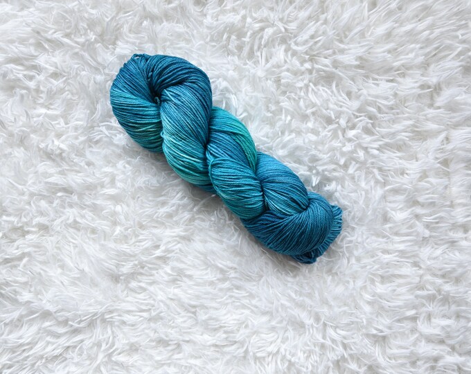 Odds & Ends - Teal - Classic Fingering Base - 100% Superwash Merino Wool Yarn