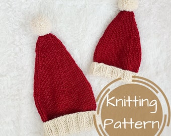Knitting Pattern - Santa Hat Pattern
