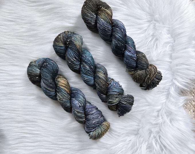 Meet Me in the Woods - Fingering Weight Tweed - 85/15 SW Merino/Donegal Nep Yarn