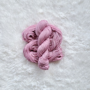 Mauve - Classic Sport Weight - 100% Superwash Merino Wool - Hand Dyed Yarn