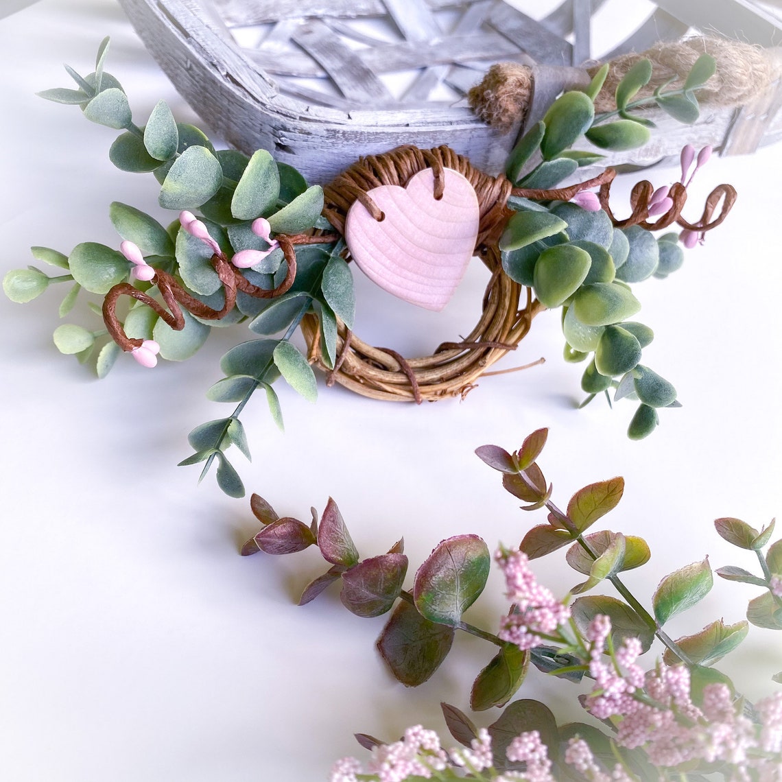 Country Eucalyptus Napkin Rings. Pip Berry Napkin Rings. Etsy UK