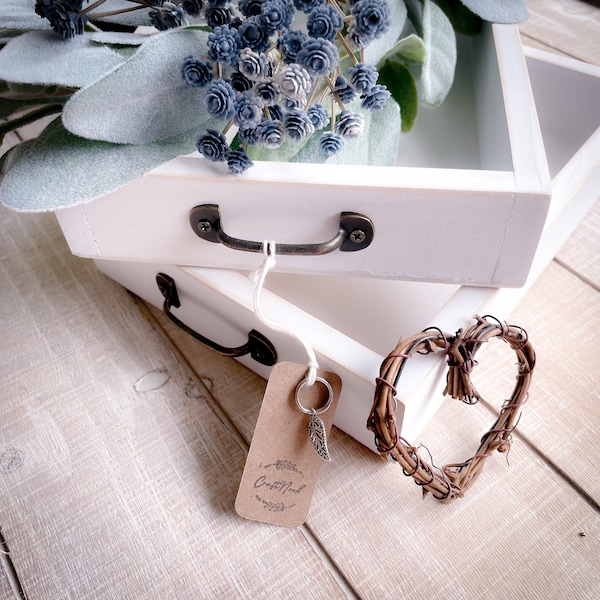 Wooden tray with copper handles. Country serving tray. Distressed wooden tray. Wedding gift for guests. Unique gift for Mother's Day