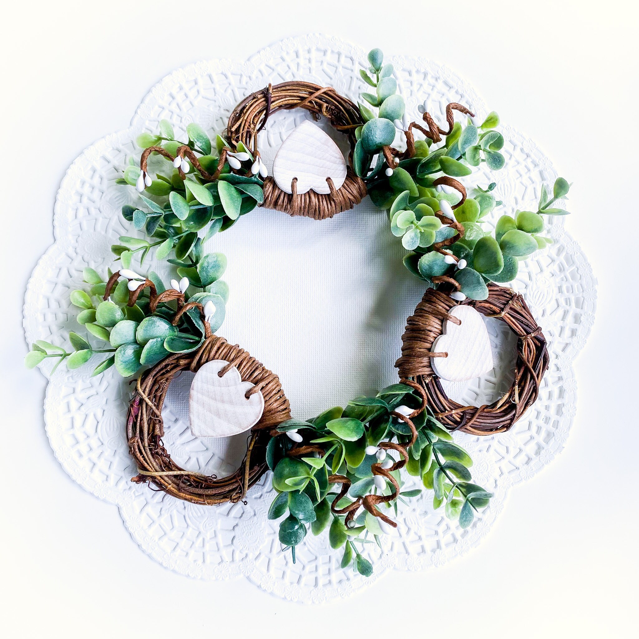 Frosted Eucalyptus Napkin Rings. Pip Berries Napkin Holders. Etsy