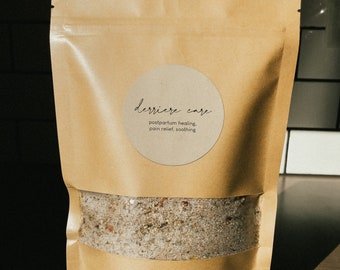 Postpartum SITZ BATH SOAK for Healing + Soothing / Pain Relief / Anti-Inflammatory - "Derrière Care"