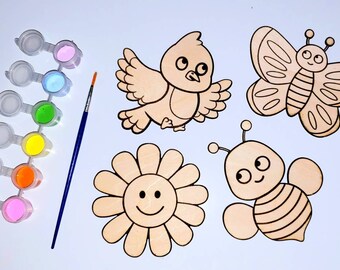 Spring Wood Paint Kit (Magnets or Ornaments)