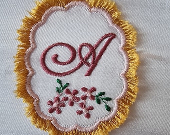 Fransen Samt Alphabet Stickmaschine Stickdatei Maschinenstickerei