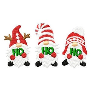 Weihnachts Wichtel Design, drei lustige Weihnachtswichtel