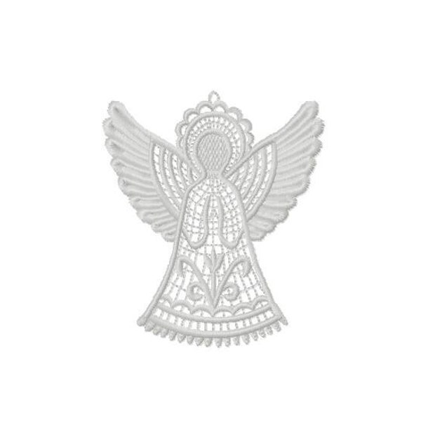 Angel FSL, Angel Machine Embroidery Designs, Christmas Angel Embroidery, Lace Angel, Free Standing Lace, Machine Embroidery Designs Download