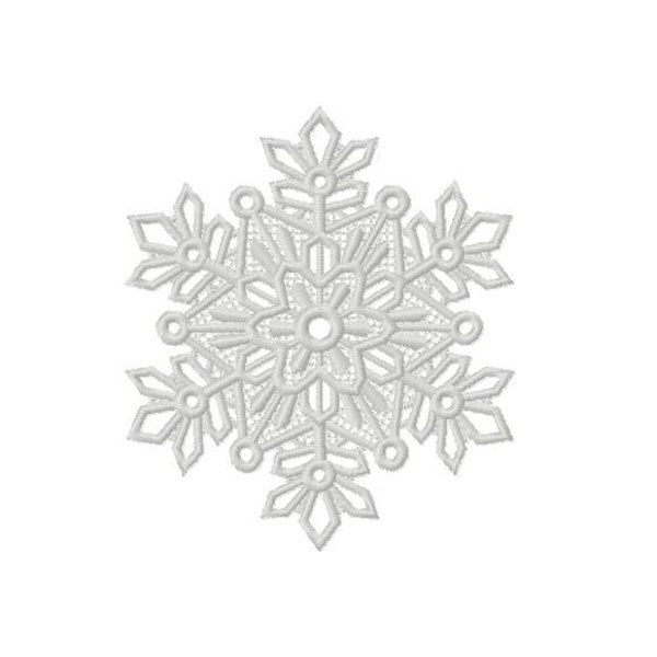 Christmas snowflake FSL, machine embroidery FSL, Machine embroidery file, snowflake design download, machine embroidery template