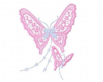 Butterfly embroidery design - Delicate embroidery designs machine embroidery pattern embroidery butterfly file, instant digital download pes