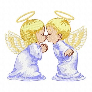 Angel embroidery design - Girl embroidery design machine embroidery pattern - Boy embroidery file - Angel design instantly download file