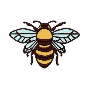 Honey Bee Machine Embroidery Design, Mini Bee 9 sizes, Bumblebee Digital Embroidery Design