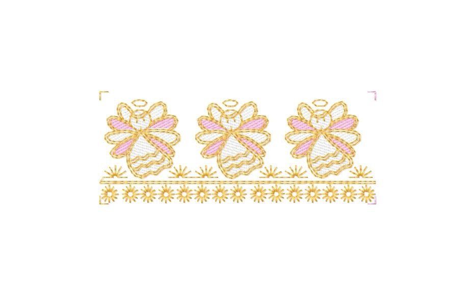 Angel Border Embroidery Design – Frame Pattern (digital Download) - Etsy