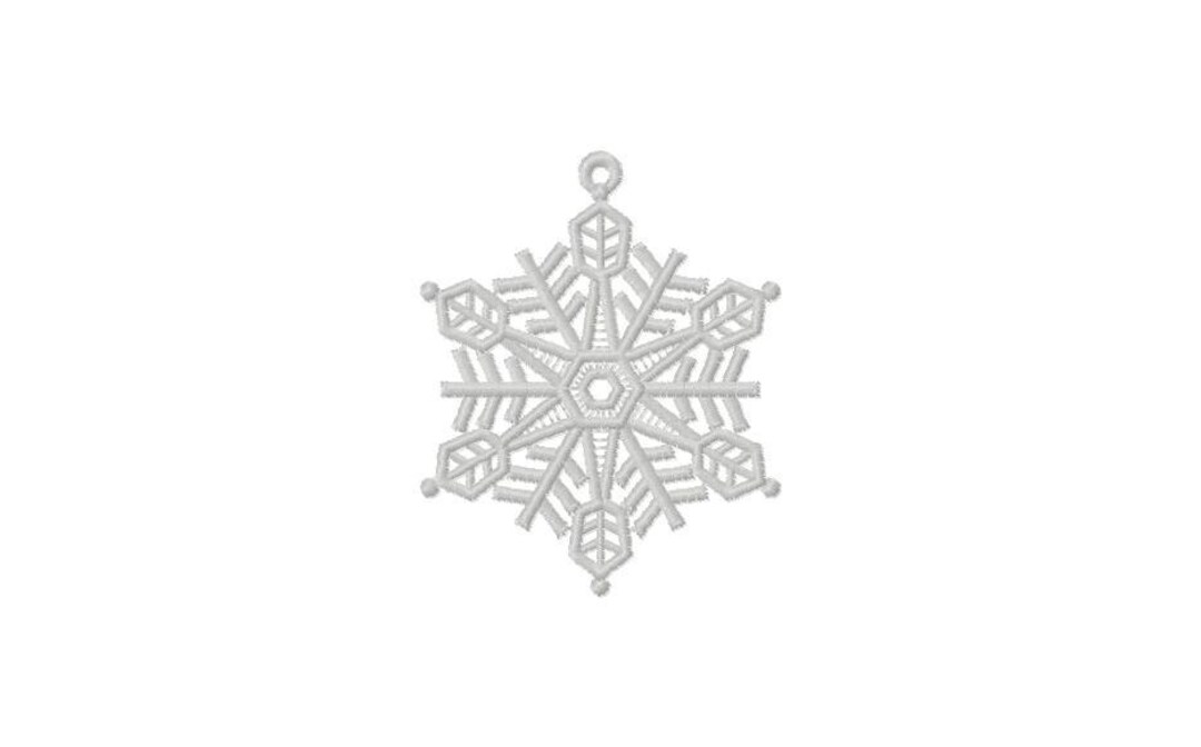 Christmas Lace Snowflake, Machine Embroidery Snowflake, Snowflake Fsl ...