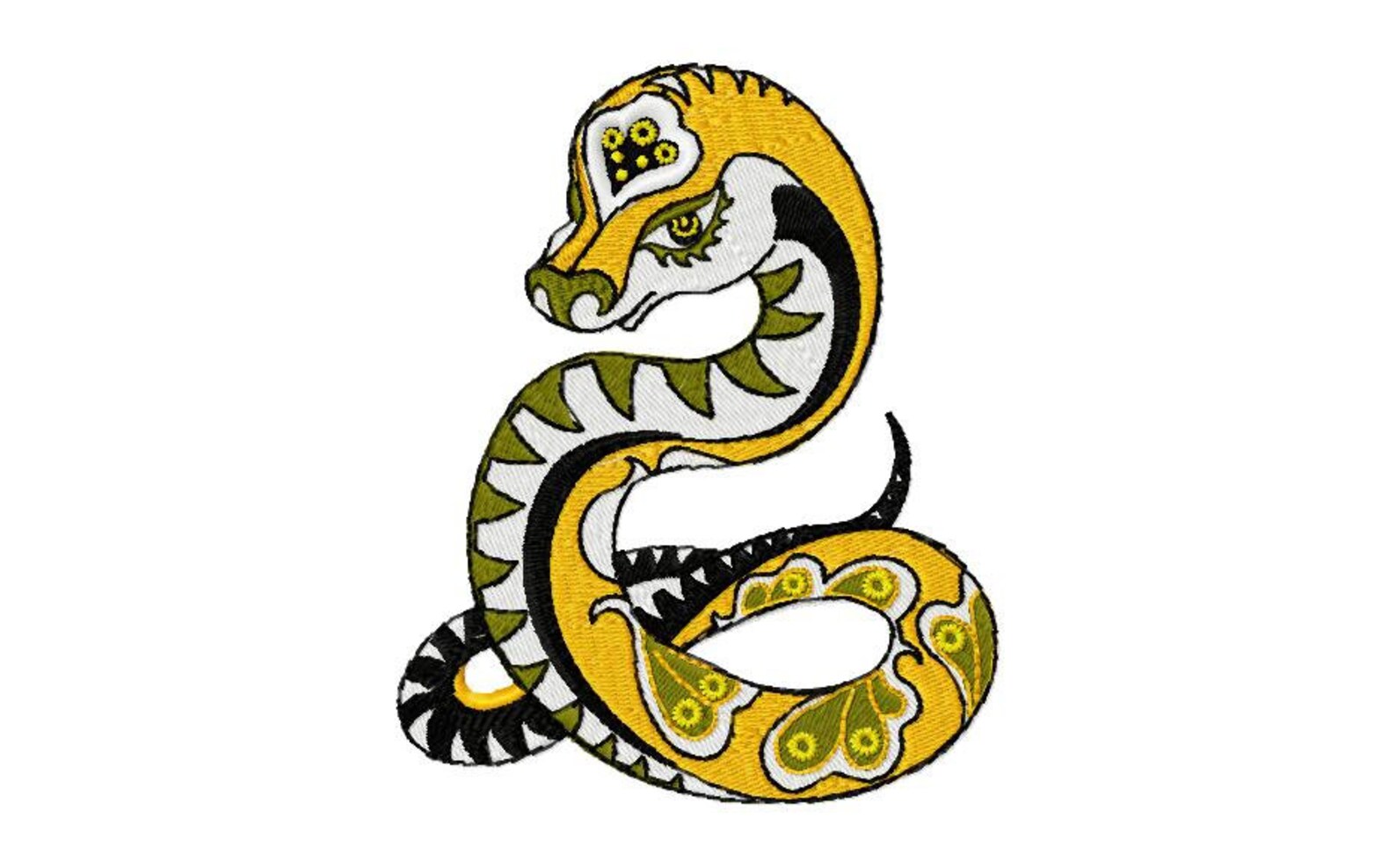 Python Embroidery Design Kind Snake Embroidery Designs - Etsy