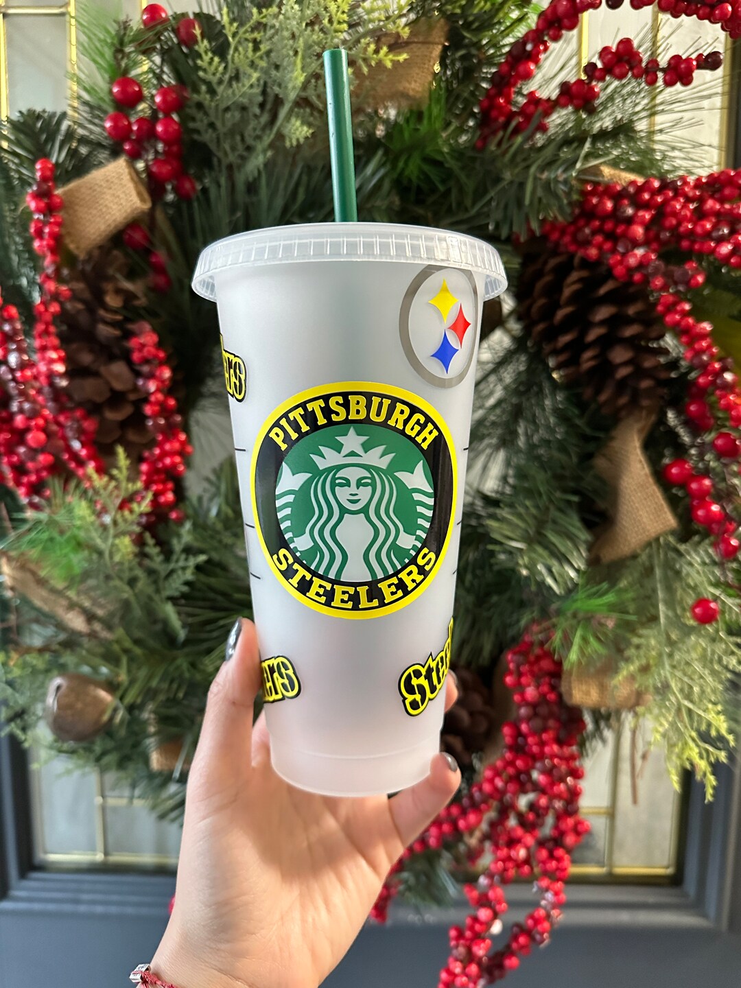 Pittsburgh Steelers Starbucks Cold Cup, Pittsburgh Steelers, Steelers