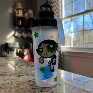 Powerpuff Girls Shaker Bottle, Blender Bottle, The Powerpuff Girls, Gym Bottle, Water Bottle, Workout Bottle, Blossom Buttercup Bubbles