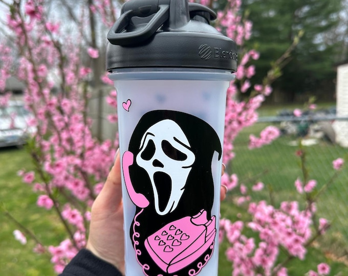 Halloween Shaker Bottle, Blender Bottle, Horror Movie Inspired, Spooky Season, Gym Bottle, Ghost
