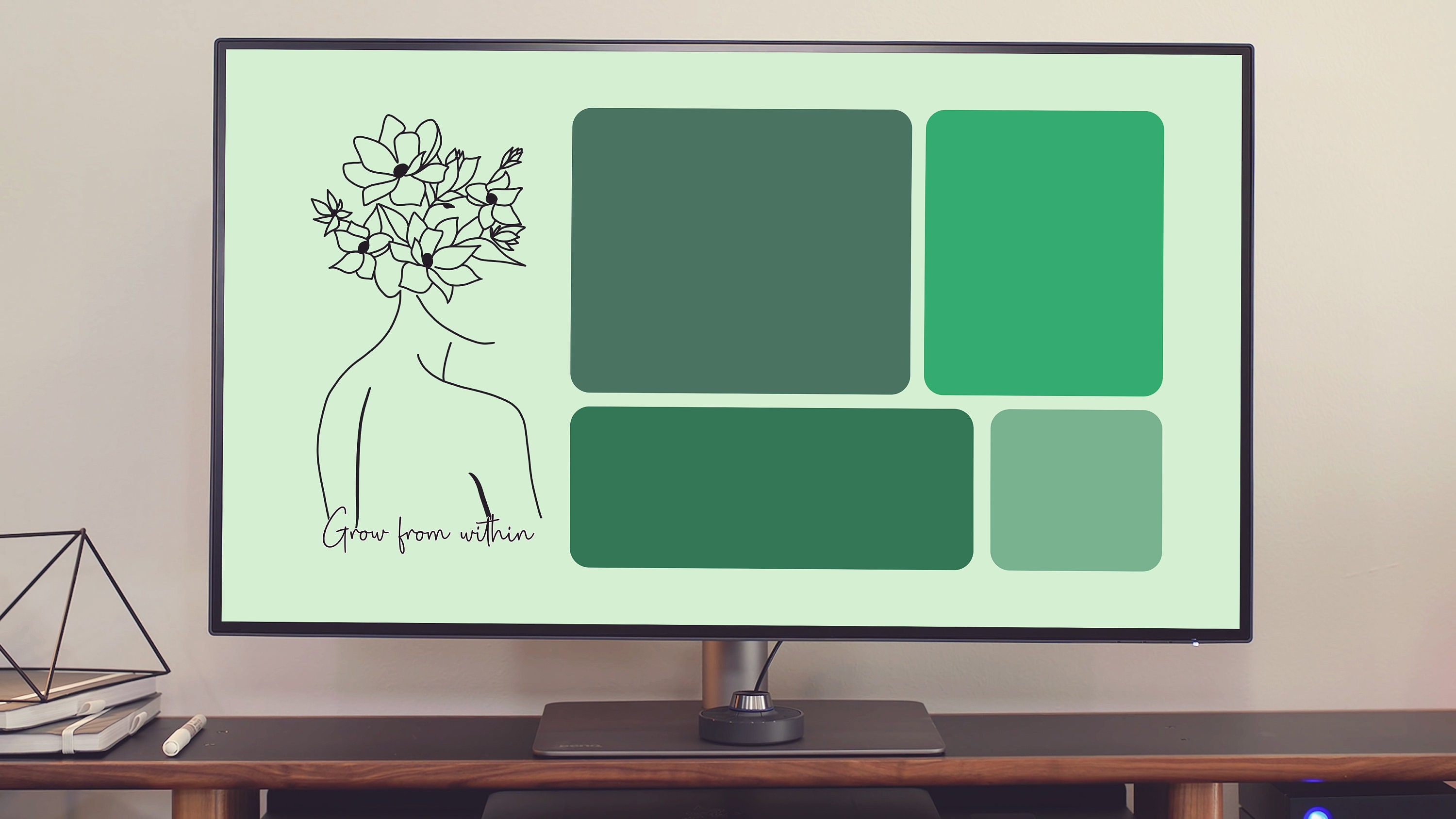 Green Emerald Minimalist Wallpaper for Mac and Window | Desktop ...